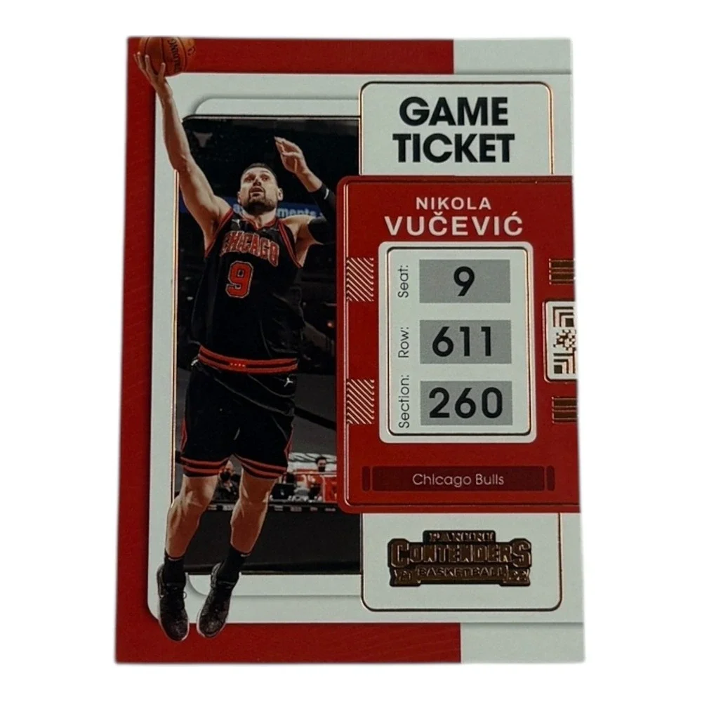 2021 2022 Panini Contenders Nikola Vucevic Chicago Bulls Game Ticket Basketball‎